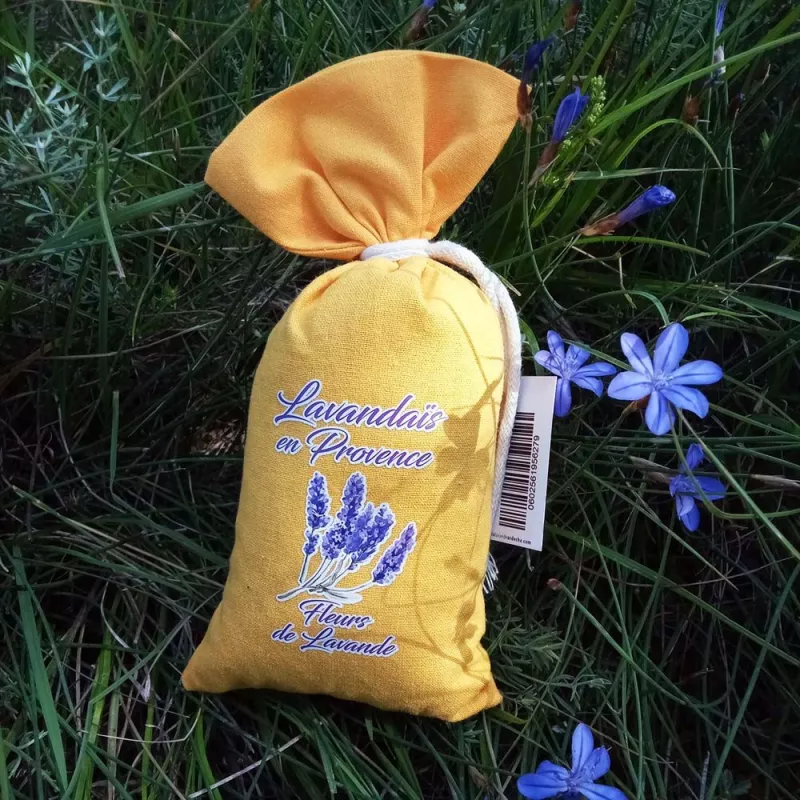 Bag of Fine Lavender - Yellow Cotton Fabric