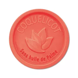 Savon Rond Coquelicot - Sans huile de palme 100g | Boutique