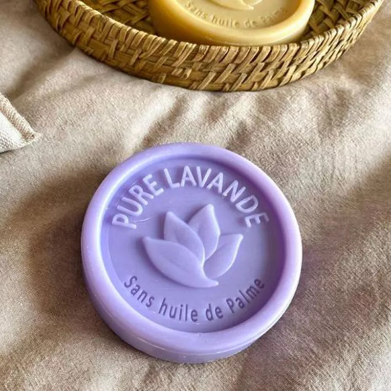 Round Lavender Soap - Palm Oil Free 100g | Shop