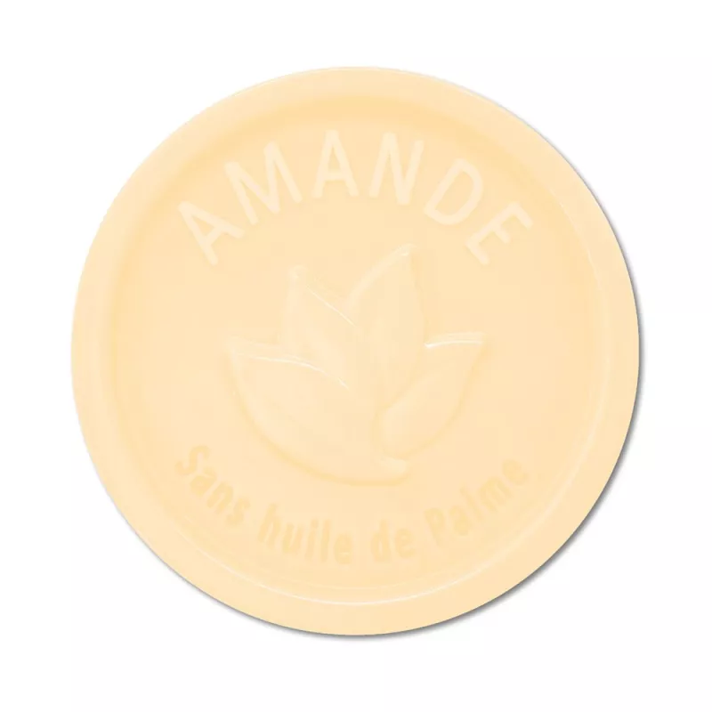 Savon rond 100g sans Huile de palme - Amande