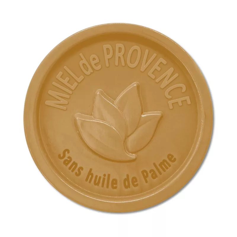 Savon rond 100g sans Huile de palme - Miel