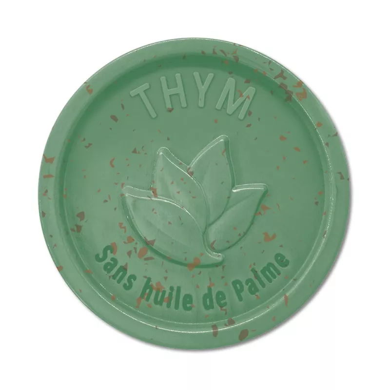 Savon rond Exfoliant 100g sans Huile de palme - Thym