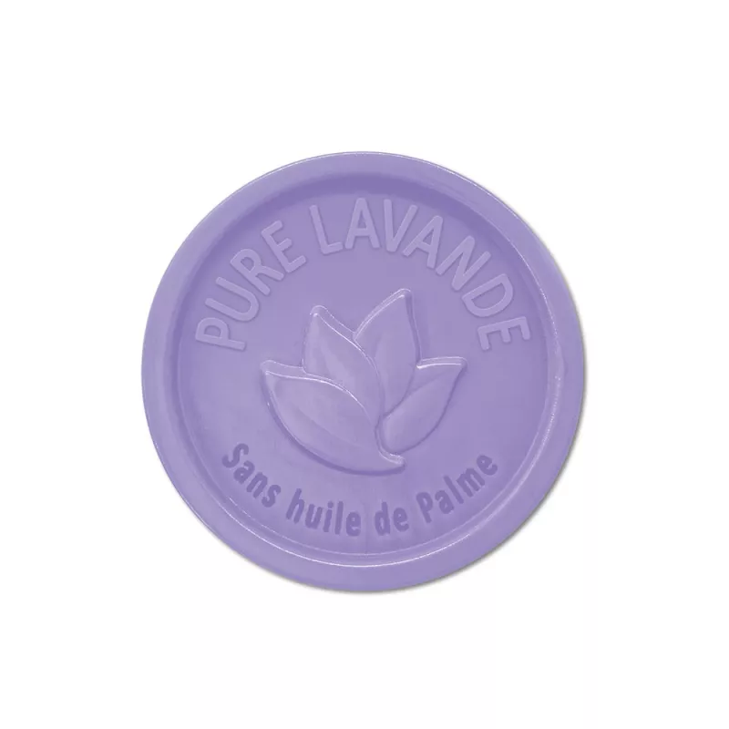 Savon rond 25g sans Huile de palme - Lavande