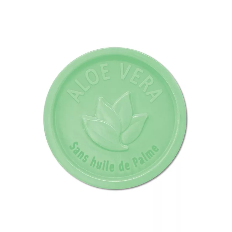 Savon rond 25g sans Huile de palme - Aloe Vera Savon rond 25g sans Huile de palme - Aloe Vera