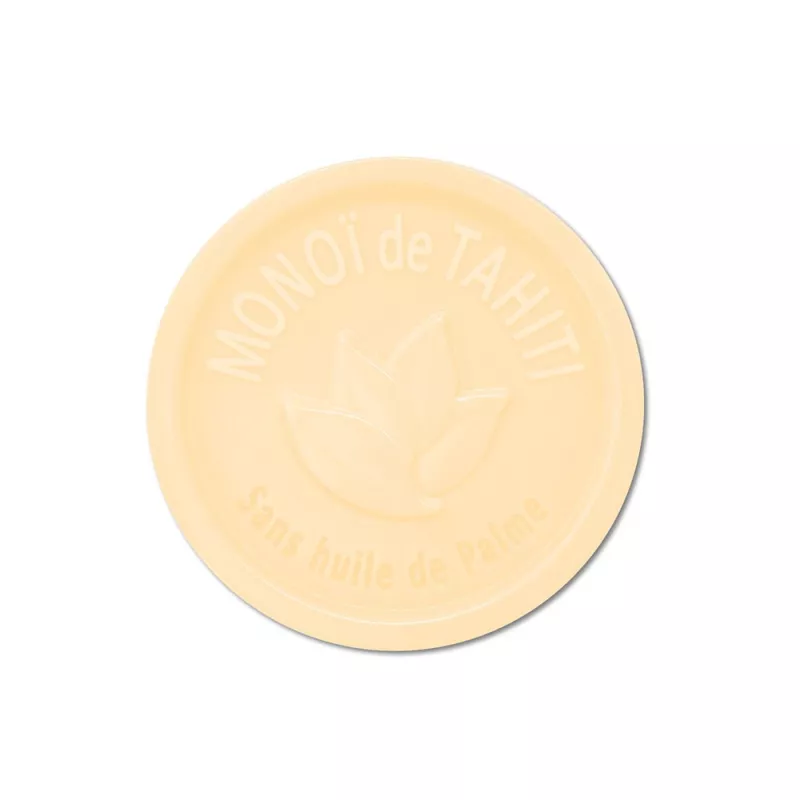 Savon rond 25g sans Huile de palme - Monoï Savon rond 25g sans Huile de palme - Monoï