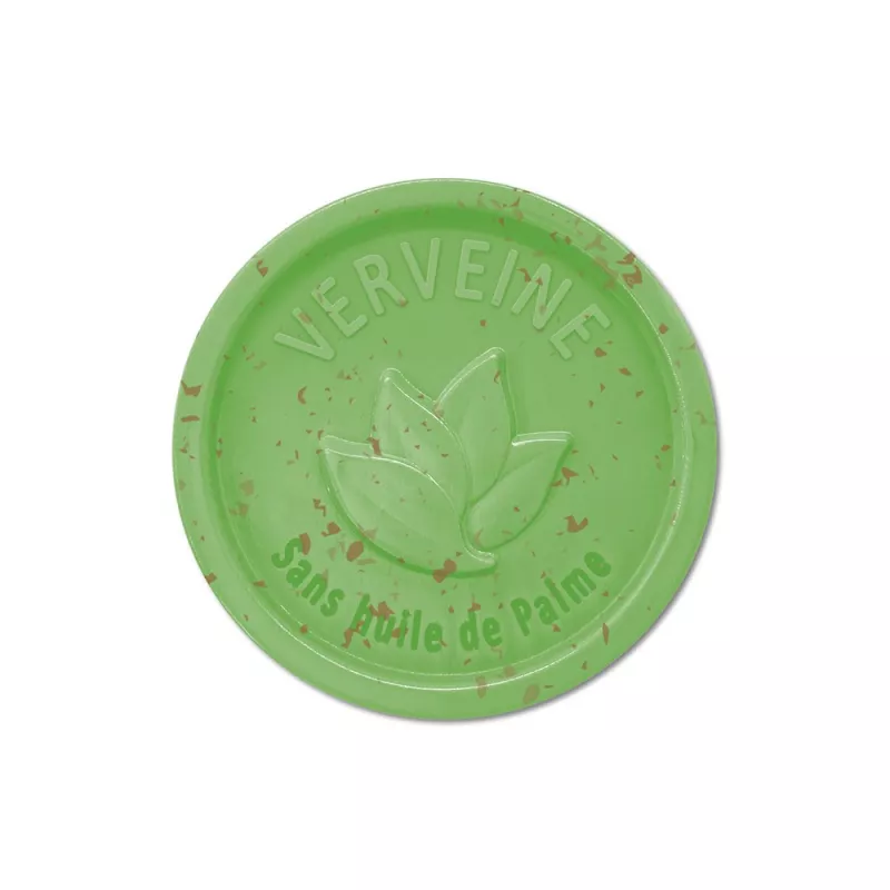 Savon rond Exfoliant 25g sans Huile de palme - Verveine Savon rond Exfoliant 25g sans Huile de palme - Verveine