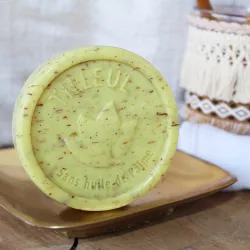 Exfoliating Round Linden Soap - Palm Oil Free 100g | Shop