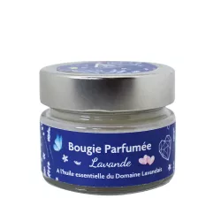 Bougie parfumée à la cire de soja 100g Lavande - Au Pays des Ânes