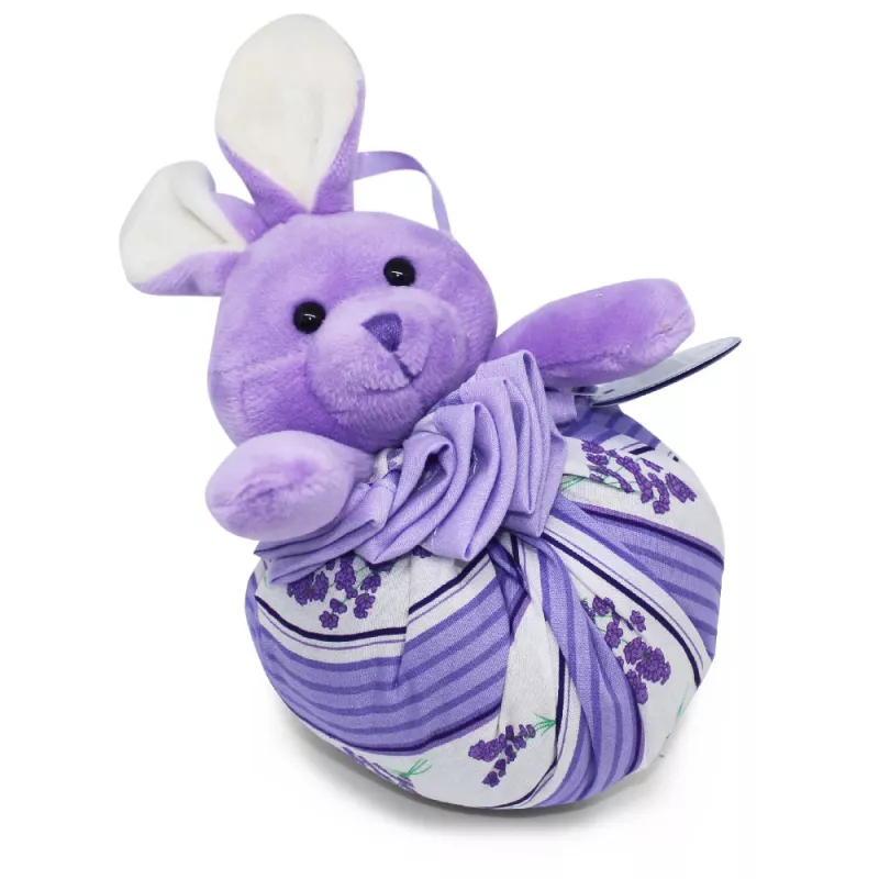 Lapin Aumonière - Boule Lavandin Violet Clair