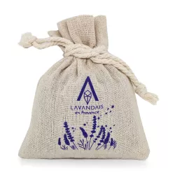 Small 40g Lavandin Sachet in Natural Linen | Lavender Flight