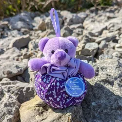 Teddy Lavandin Aumonière - Dark Purple Ball