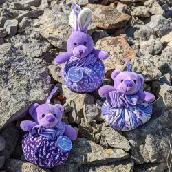 Teddy Lavandin Aumonière - Dark Purple Ball