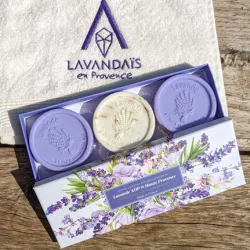 Set of 3 Lavender Soaps from Provence
