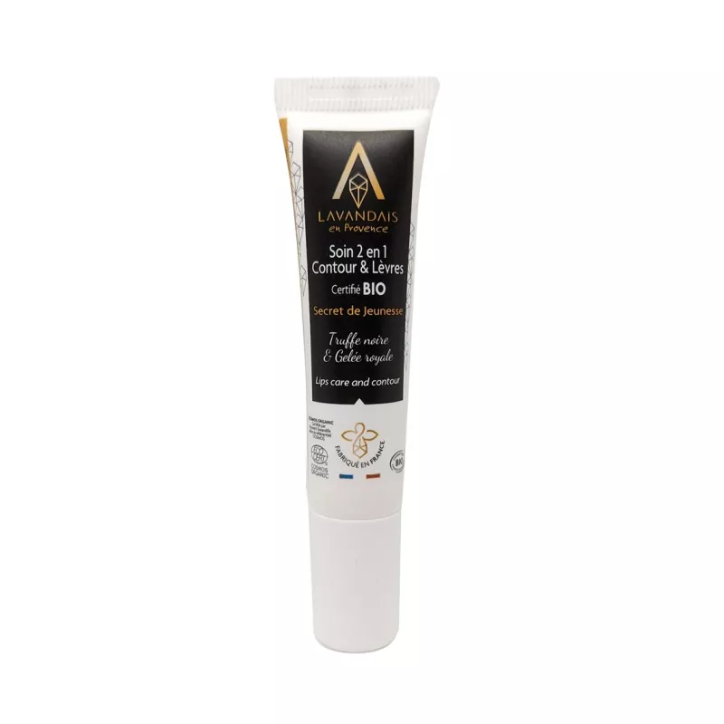 Soin 2 en 1 - Contour & lèvres - Bio - 15 ml Soin 2 en 1 - Contour & lèvres - Bio - 15 ml