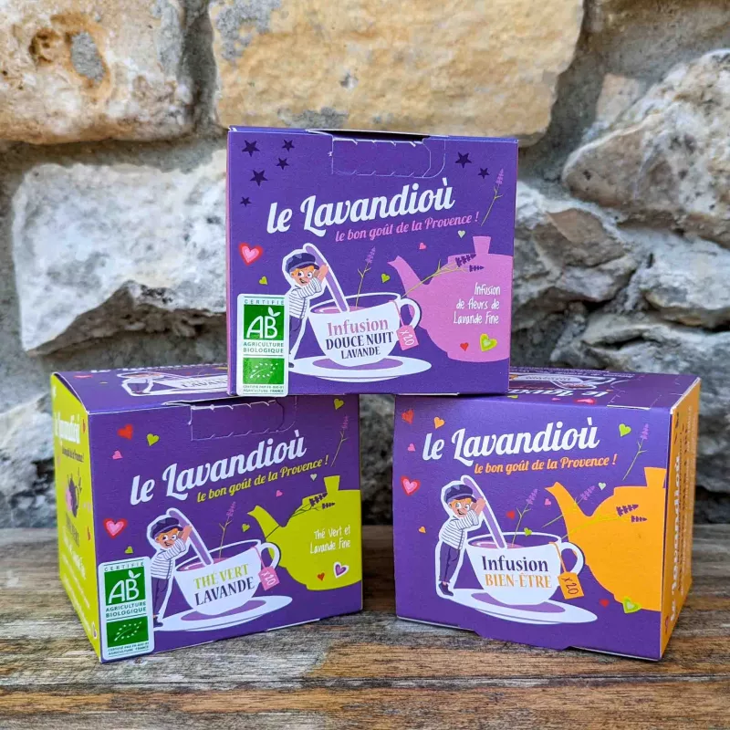 Tisane Infusion à la Lavande - Boîte de 20 sachets | Boutique