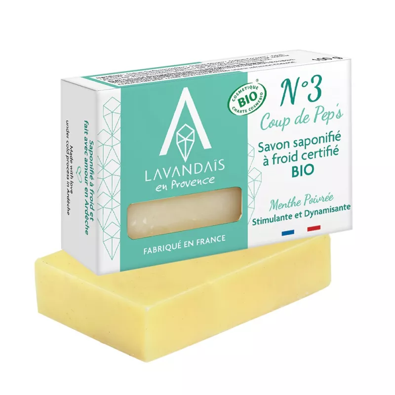 Savon Bio Saponifié à Froid - N°3 Coup de Pep's Savon Bio Saponifié à Froid - N°3 Coup de Pep's
