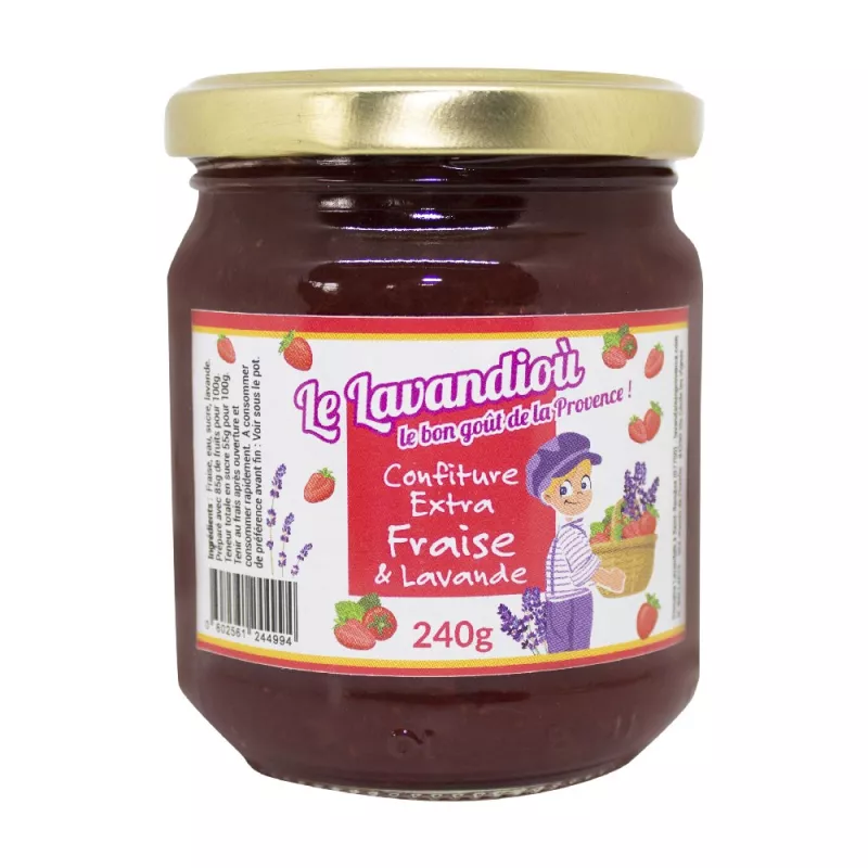 Confiture Fraise & Lavande - 240g Confiture Fraise & Lavande - 240g