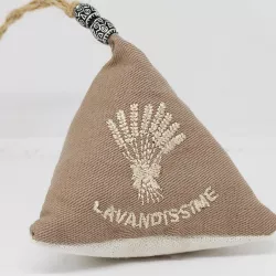 Hanging Lavender Sachet - Beige Pyramid | Shop