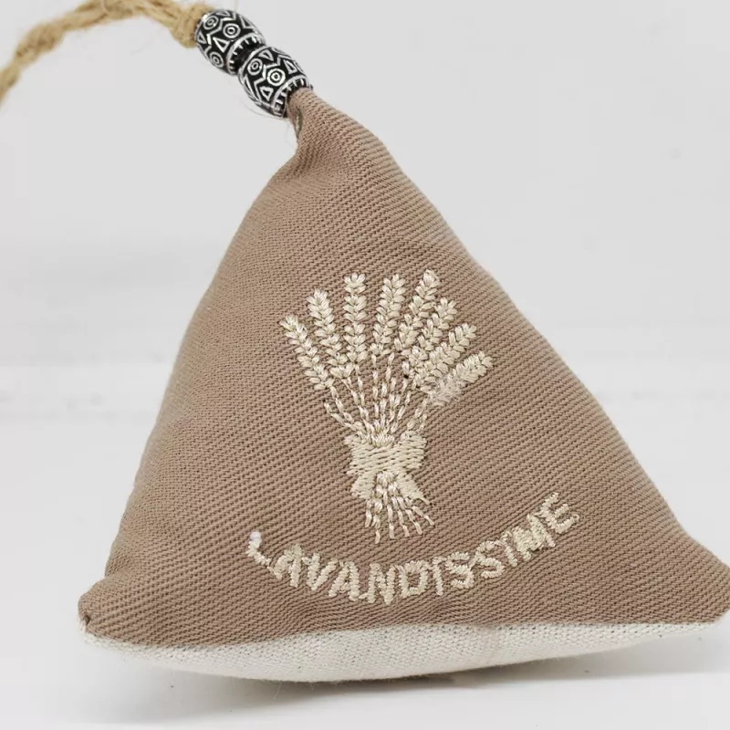 Hanging Lavender Sachet - Beige Pyramid | Shop