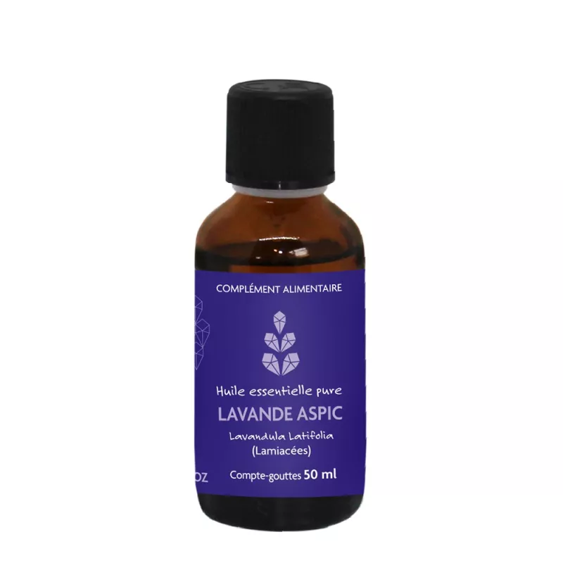 Huile essentielle de Lavande Aspic - 50 ml Huile essentielle de Lavande Aspic - 50 ml