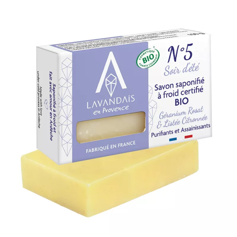 Savon Bio Saponifié à Froid - N°5 Soir d'été Savon Bio Saponifié à Froid - N°5 Soir d'été