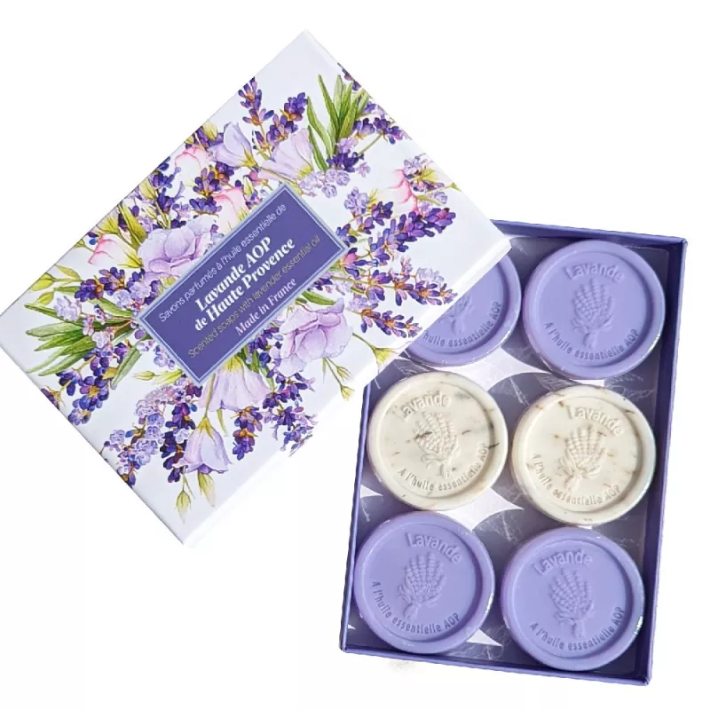 Coffret 6 Savons Invités 25g - Lavande de Provence Coffret 6 Savons Invités 25g - Lavande de Provence