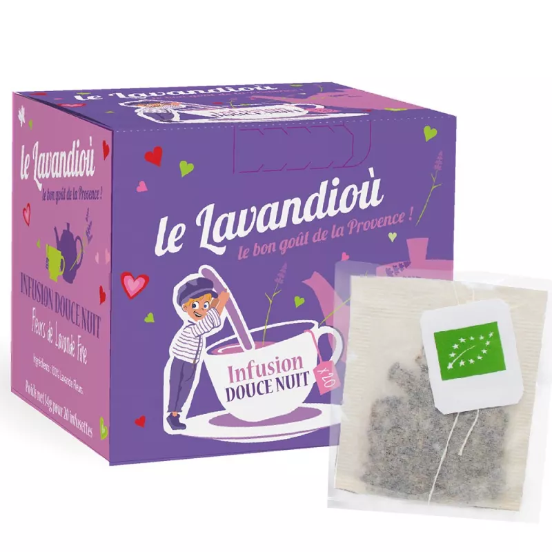 Infusion Douce Nuit à la Lavande - Boite 20 sachets Infusion Douce Nuit à la Lavande - Boite 20 sachets