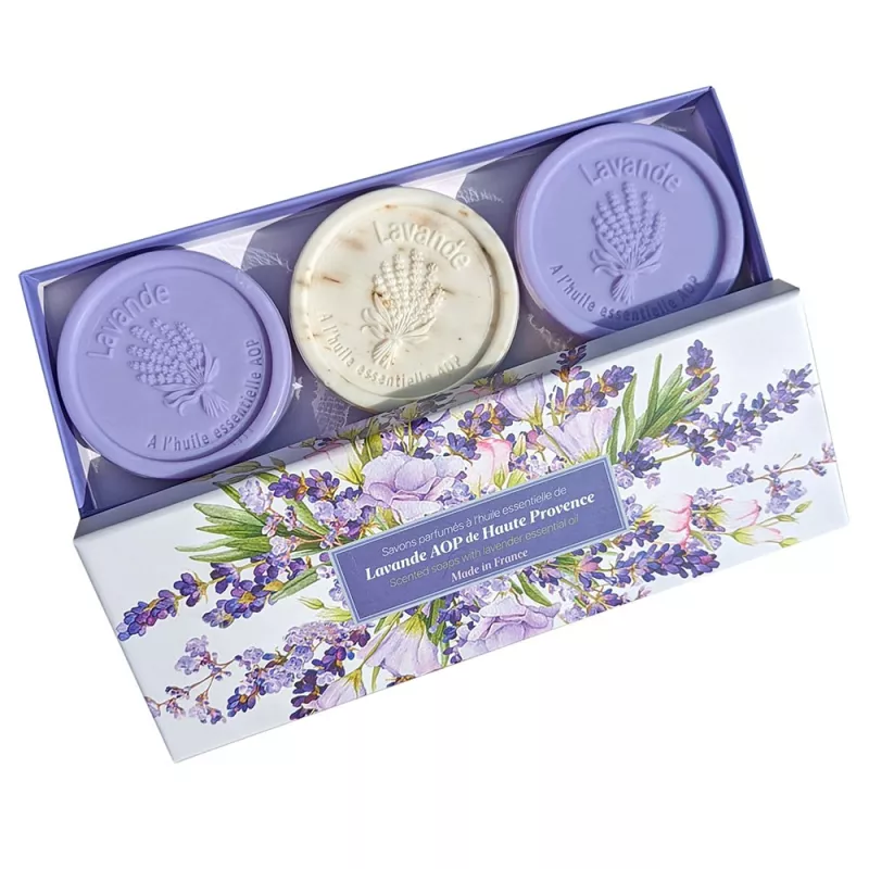 Coffret 3 Savons 100g - Lavande de Provence Coffret 3 Savons 100g - Lavande de Provence