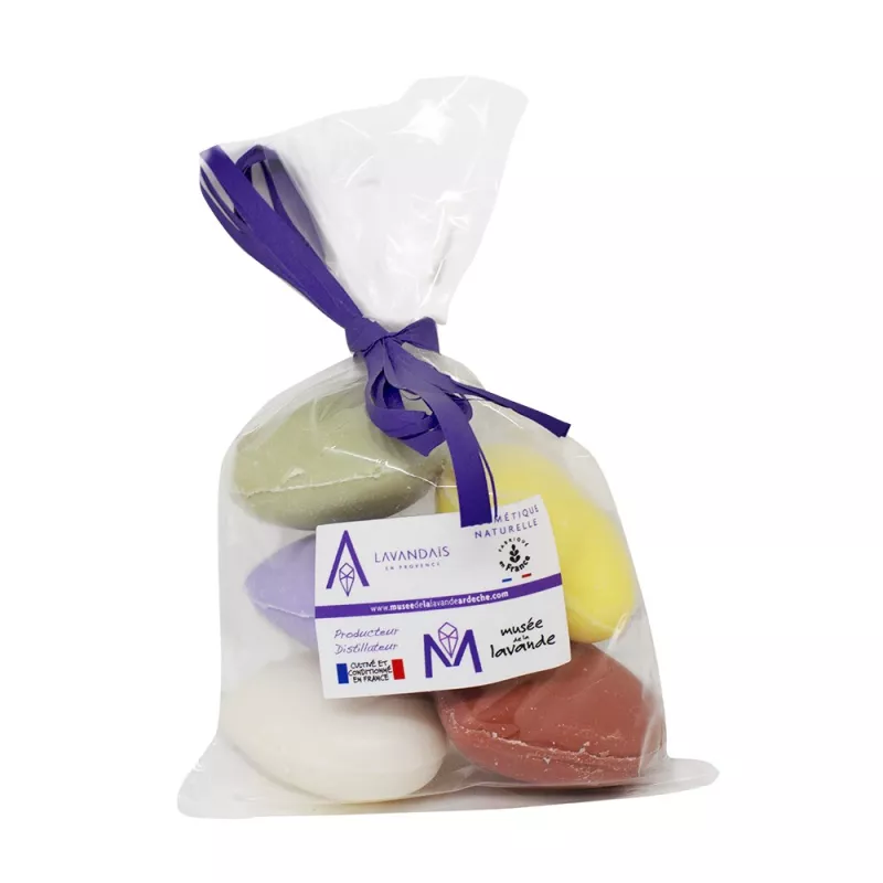 Assortiment 5 Savons Coeurs 25g Assortiment 5 Savons Coeurs 25g