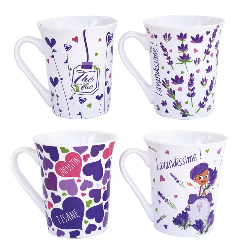 Assortiment de 4 Mugs