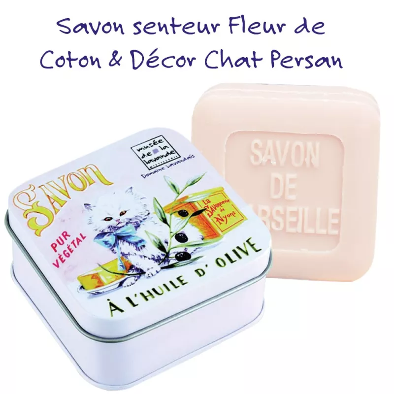 3 savons 100g avec boites métal