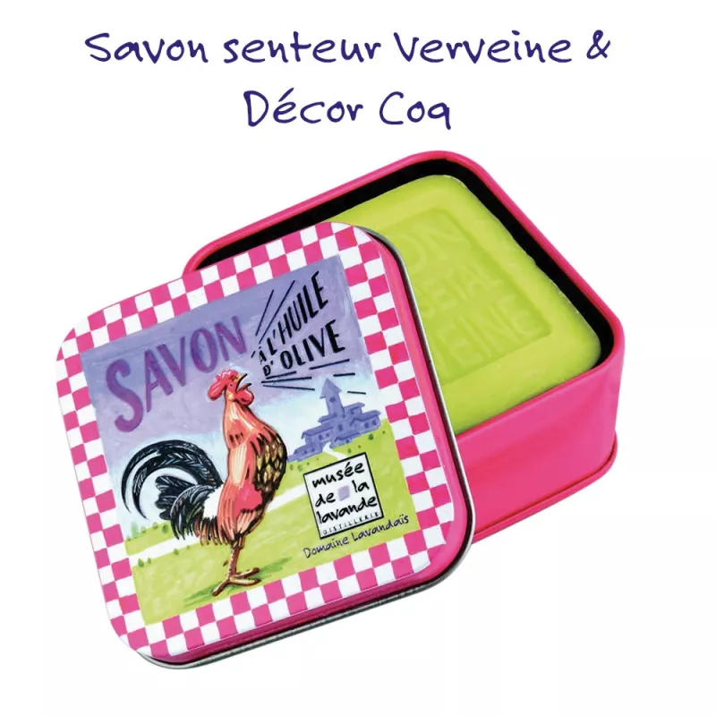 3 savons 100g avec boites métal