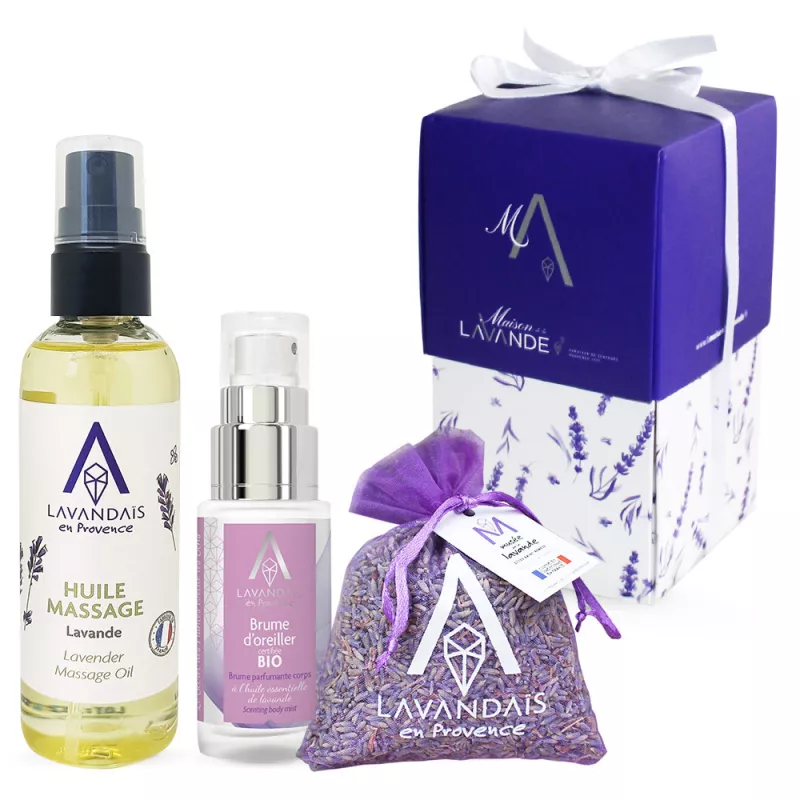 Coffret Relaxation - 3 produits à la lavande | Coffrets & Cadeaux