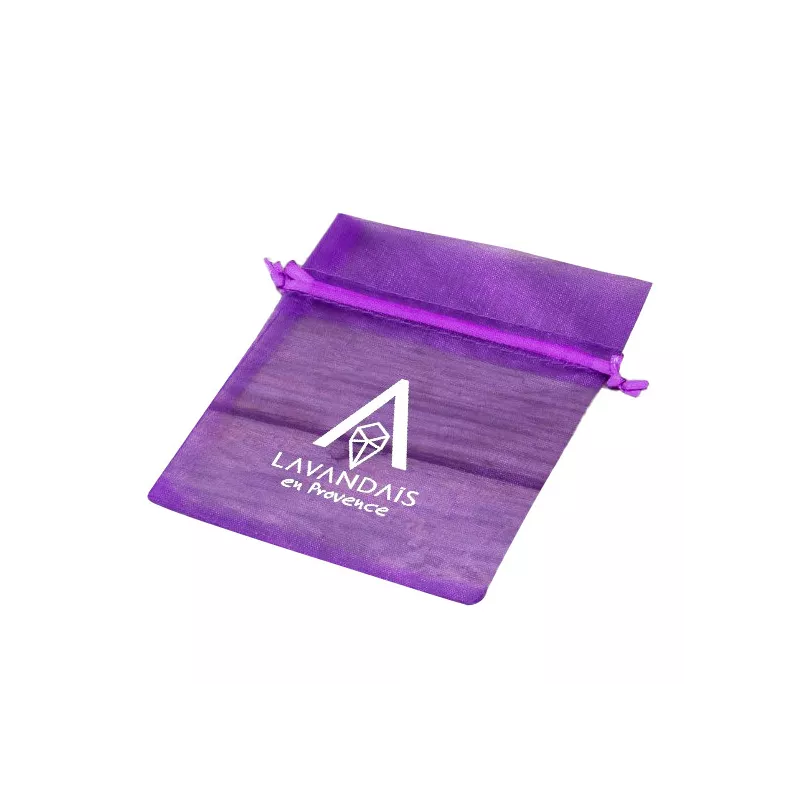 Set of 10 Empty Sachets in Violet Organza – Fill with Your Own Lavende
