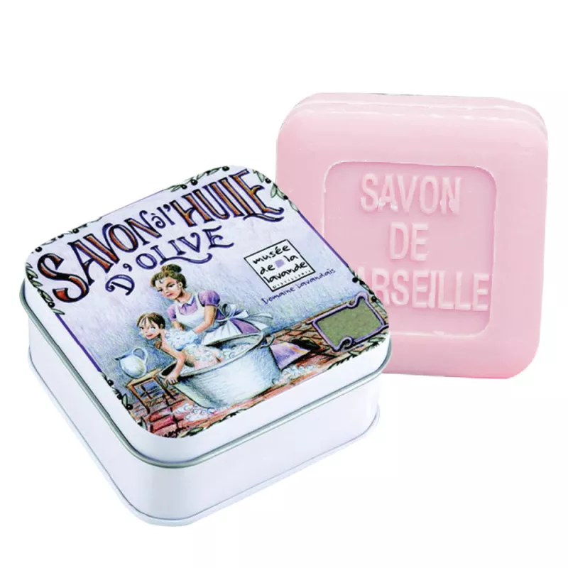 Savon Rose & Boîte Bain