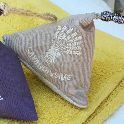Hanging Lavender Sachet - Beige Pyramid | Shop