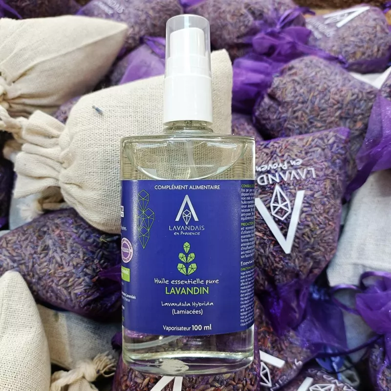 Huile Essentielle de Lavandin - Vaporisateur 100 ml | Boutique Huile Essentielle de Lavandin - Vaporisateur 100 ml | Boutique