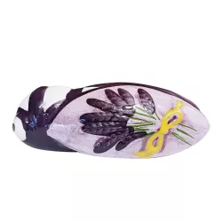 Cigale en Céramique - Violet et Blanc 10 cm