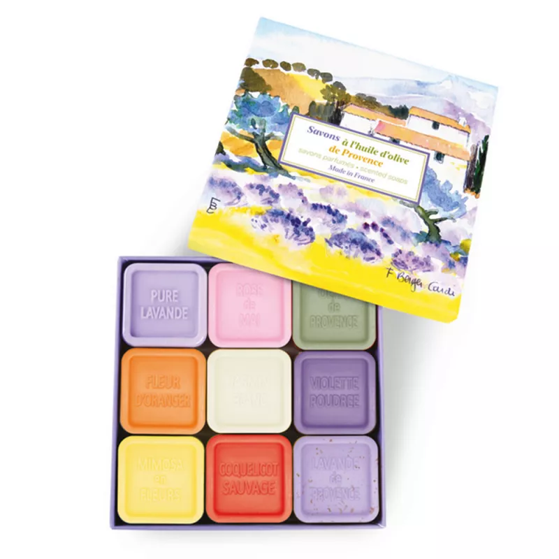 Gift Set of 9 Guest Soaps – Olive Oil & Shea Butter – Made in France Gift Set of 9 Guest Soaps – Olive Oil & Shea Butter – Made in France