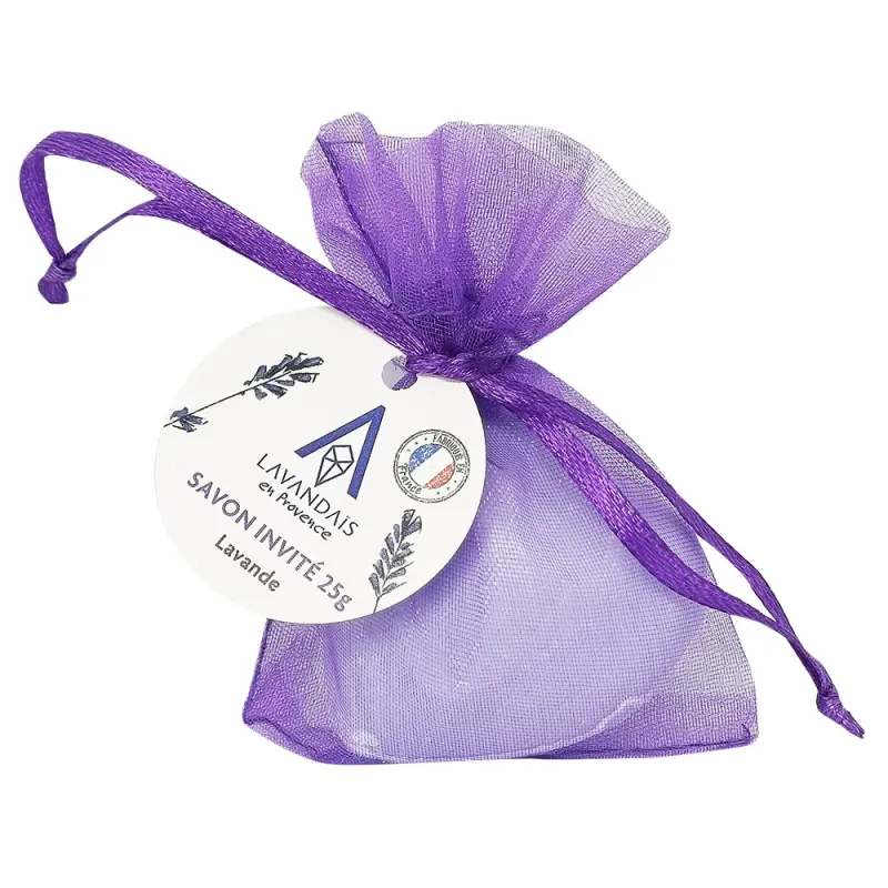 Lavender Heart Soap 25g - With Organza
