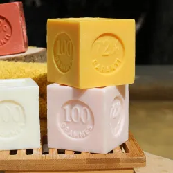 Marseille Cube Soap Rose Fragrance - 100g