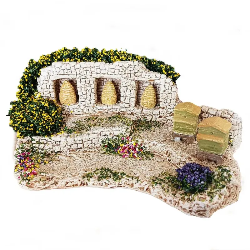 Décor de Crèche - Mur & Ruches