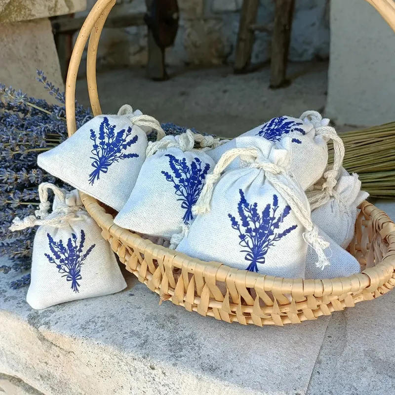 Lot de 10 sachets de Lavande - Lin & Bouquet 8x10 cm