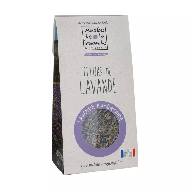 Fleurs de Lavande Fine alimentaire - Boite 40g Fleurs de Lavande Fine alimentaire - Boite 40g