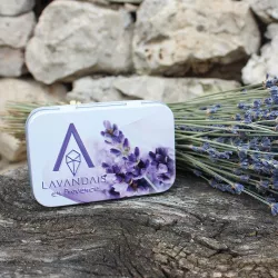 Boîte vide pour savon 100g lavande