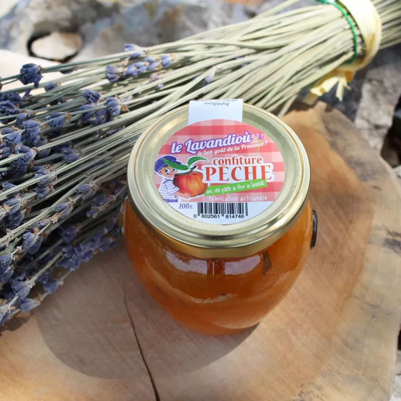 Confiture de pêche et lavande