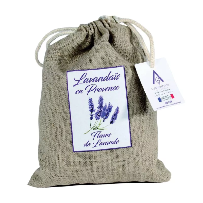 Sachet de lavande fine - 60g - Jute Sachet de lavande fine - 60g - Jute