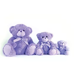 Ours en peluche couleur lavande