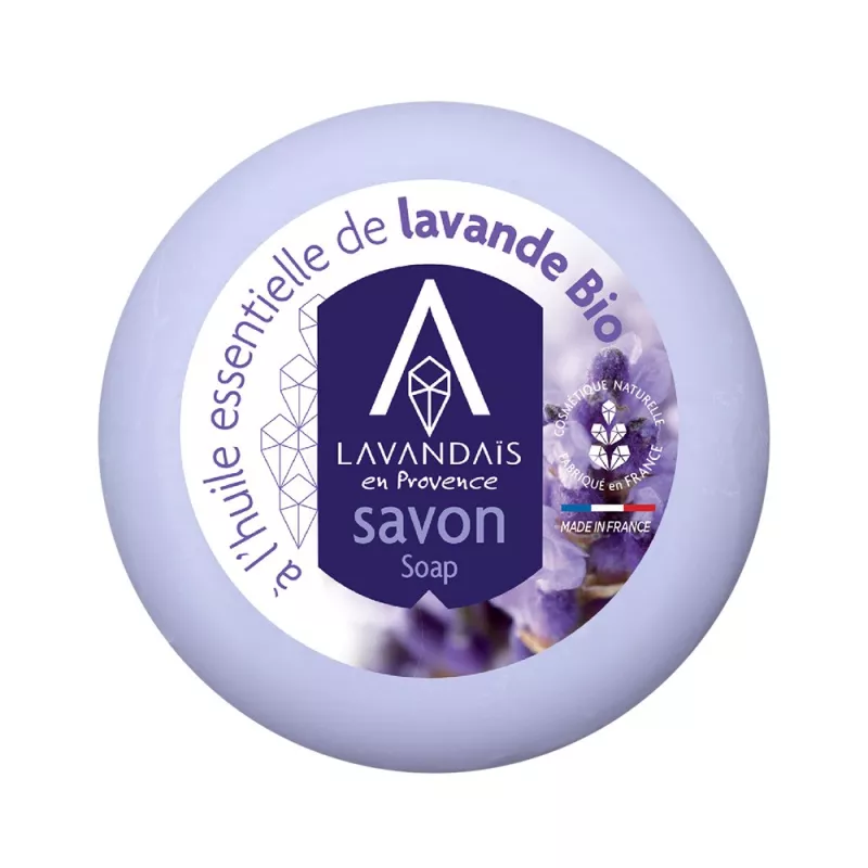 Round Soap with Lavender - 100g | Lavandaïs en Provence