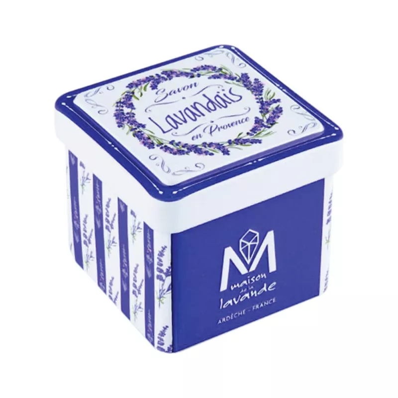 Boite métal pour Savon Cube 100g Boite métal pour Savon Cube 100g